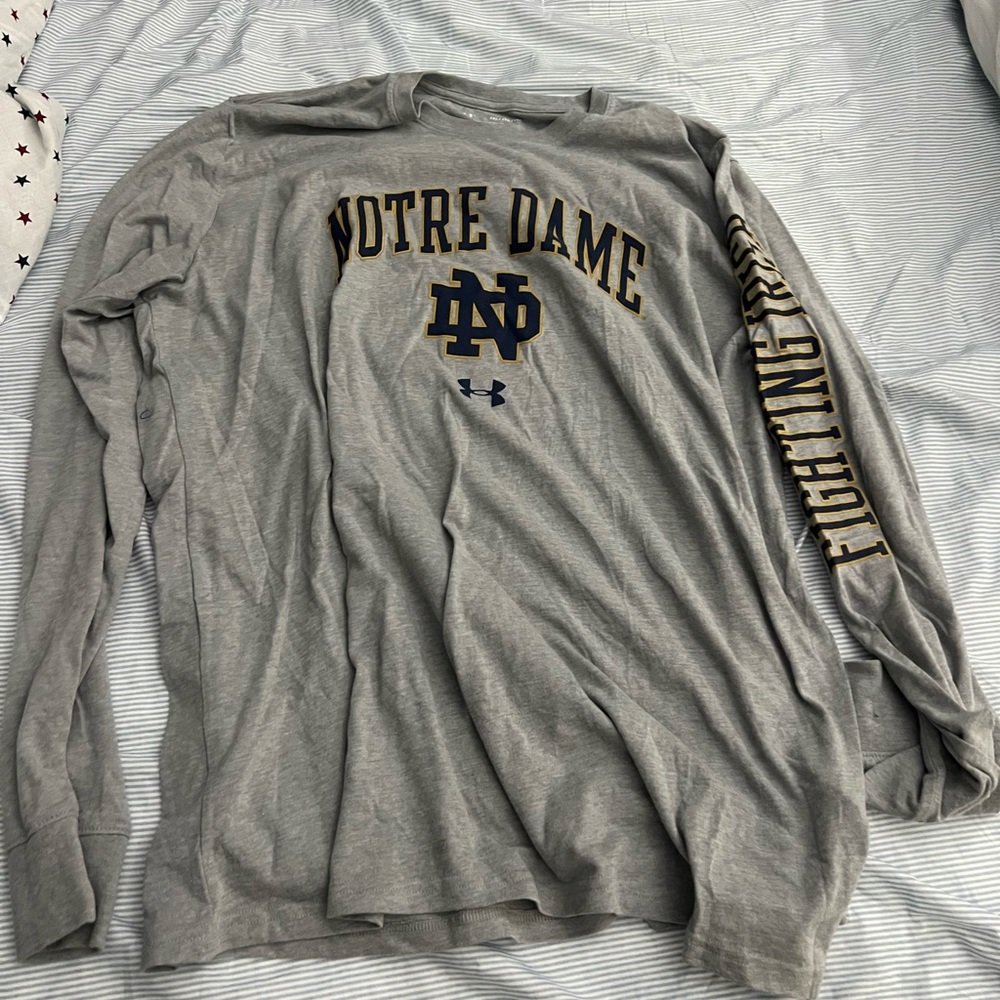 Notre Dame Gray Under Armour Shirt